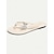 preiswerte Urlaubsandalen-braune T-Riemchen-Sandalen für Damen mit Schmetterlings-Strassverzierung - lässige Sommer-Flip-Flops für Strand und Alltag