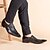 ieftine Semi-formal-mocasini din imitație de piele pentru bărbați cu model de crocodil – pantofi eleganti cu slip-on cu cataramă metalică pentru afaceri și evenimente formale