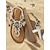 billiga Semester Sandaler-damsandaler med t-band med pärlband med utsmyckade detaljer och bekväm kilklack – perfekt för strand, semester och avslappnade utflykter