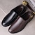 economico Scarpe Casual Slip-On-mocassini slip-on marroni da uomo con tomaia in similpelle testurizzata e suola antiscivolo - comode scarpe casual per il lavoro e l'uso quotidiano
