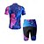 preiswerte Herrenbekleidungs-Sets-Herren Radtrikot mit Radhose fahrradbekleidung Kurzarm MTB Mountain Rennrad Schwarz Gelb Purpur Graffiti Fahhrad Spandex Sport Graffiti Bekleidung