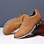 cheap Casual Lace-Up Shoes-Men's Casual Oxford Shoes, Blue and Black Lace-Up Dress Sneakers with Suede Accents, Stylish Footwear for Business, Weddings and Everyday Wear