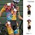 preiswerte Herrenbekleidungs-Sets-Herren Radtrikot mit Radhose fahrradbekleidung Kurzarm MTB Mountain Rennrad Gelb Sahne Purpur Graffiti Fahhrad Spandex Sport Graffiti Bekleidung