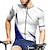 abordables Maillots pour hommes-Homme Maillot de cyclisme Géométrique Manche Courte Cyclisme T-shirt Maillot avec 3 poches arrière VTT Vélo tout terrain Séchage Rapide Design Anatomique Évacuation de l&#039;Humidité Respirant Des sports