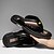 cheap Vacation Sandals-Men's Slippers &amp; Flip-Flops Split Leather Breathable Comfortable Slip Resistant Loafer Black Khaki Beige