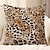 cheap Animal Style-Leopard Pattern Decorative Toss Pillows Cover 1PC Soft Square Couch Cushion Case Pillowcase for Bedroom Livingroom Sofa Chair