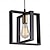 tanie Światła wiszące-mała lampa wisząca do domu 1 głowica 4 oprawy lampa wisząca na wyspę kuchenną z kablem czarne wykończenie drewniana rama żyrandol do przedpokoju przedpokój szafa sypialnia ac110v ac220v żarówka e27