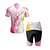 abordables Ensembles de vêtements pour hommes-Homme Maillot et Cuissard Velo Cyclisme Manche Courte VTT Vélo tout terrain Vélo Route Noir Jaune Rose Claire Dégradé Vélo Spandex Des sports Dégradé Vêtement Tenue