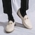 abordables Semi-formel-Mocassins à enfiler en similicuir blanc pour hommes avec détails tissés et boucle dorée – chaussures décontractées élégantes pour le travail et les occasions formelles