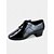 baratos Sapatos de Dança Infantis-sapatos de dança de couro envernizado para crianças para meninos e meninas com fecho de cadarço - calçados confortáveis para dança de salão, latina e social