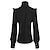 preiswerte Oberteile-Retro Vintage Rokoko Mittelalterlich Bluse / Hemd Vampir Prinzessin Spitze Schleife Einfarbig Kostüm Damen Seeräuber königlich Steampunk Maskerade Alltagstauglich Erwachsene Bluse