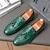 abordables Semi-formel-mocassins en similicuir vert pour hommes avec détails en relief crocodile - chaussures décontractées élégantes pour un usage quotidien, confortables et tendance pour hommes