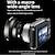 abordables Caméras d&#039;action-appareil photo numérique rétro de 64 mégapixels, objectif CMOS 4K HD, prise de vue grand angle HD, objectif d&#039;angle en option