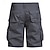 abordables Classique-Homme Bermuda Shorts cargo Shorts Short décontracté Multi-poches Uni Sans repassage Respirant Longueur Genou Quotidien Extérieur Course Sports Mode Kaki