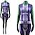 billige Kvinders kostumer-Superhelt Zentai dragter Kostume Bodysuits Karneval kostume Cosplay Film Cosplay for Dame Voksne Halloween Karneval Ydeevne Fest Polterabend