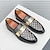 preiswerte Halbformell-Schwarze Lack-Loafer für Herren mit Nietendetail und goldenem Riemen, modische Freizeitschuhe für Partys und besondere Anlässe