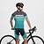 preiswerte Herrenbekleidungs-Sets-Herren Radtrikot mit Shorts Kurzarm Mountainbike MTB Straßenradsport Sommer Frühling Herbst Blau Buchstaben &amp; Zahlen Fahhrad Frontreißverschluss Schweißableitend Bequem Atmungsaktiv Spandex Sport