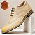 billige Klassiske Sko-mænds beige premium kohud brogue sko med snørebånd med perforerede detaljer, formel stil til bryllupper og forretningsbegivenheder