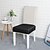 abordables Funda de silla-Fundas de asiento impermeables para sillas de comedor Fundas de asiento de silla de cuero sintético Sin fundas traseras Protector de silla extraíble y lavable