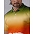 cheap Tops-Men&#039;s Golf Polo Shirt Orange Short Sleeve Top Golf Attire Clothes Outfits Wear Apparel