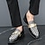 preiswerte Halbformell-Schwarze Lack-Loafer für Herren mit Nietendetail und goldenem Riemen, modische Freizeitschuhe für Partys und besondere Anlässe