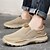 voordelige Hereninstappers &amp; loafers-beige heren instapschoenen met gevoerde zool – comfortabele en ademende sportschoenen voor casual gebruik en buitenactiviteiten