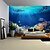 abordables Tapiz de Playa Oceánica-Tapiz Colgante de Peces de Océano Paisaje Arte de Pared Tapiz Grande Decoración Mural Fotografía Fondo Manta Cortina Decoración para Hogar Dormitorio Sala de Estar