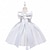 preiswerte Partykleider-kinderkleidung Mädchen Party Kleid Feste Farbe Ärmellos Besondere Anlässe Prinzessin Polyester abendkleider Sommer Frühling 3-10 Jahre Mehrfarbig Weiß Champagner