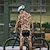 billiga Klädsatser för män-Herr Cykeltröja med shorts Kortärmad Bergscykling Vägcykling Gul Brun Khaki grön Hund Cykel Elastan sporter Hund Kläder
