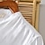 baratos Casual de negócios-Homens Camisa Social camisa de linho Camisa Popover Camisa casual Camisa de algodão Tecido Férias Rua Branco cáqui Azul Claro Manga Curta Faixa Verão Roupa Botões
