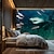 abordables Tapiz de Playa Oceánica-Tapiz Colgante de Peces de Océano Paisaje Arte de Pared Tapiz Grande Decoración Mural Fotografía Fondo Manta Cortina Decoración para Hogar Dormitorio Sala de Estar
