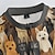 baratos Conjuntos de Roupa de Homem-Homens Camisa de ciclismo com shorts Manga Curta Ciclismo de Montanha Ciclismo de Estrada Verão Primavera Outono Preto Amarelo Vermelho Cachorro Moto Zíper Frontal Redutor de Suor Confortável