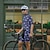 preiswerte Herrenbekleidungs-Sets-Herren Radtrikot mit Radhose fahrradbekleidung Kurzarm MTB Mountain Rennrad Königsblau Blau Dunkelblau Blumen Pflanzen Fahhrad Spandex Sport Blumen Pflanzen Bekleidung