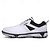 preiswerte Herren Golfschuhe-weiße und schwarze Golfschuhe für Herren mit Spikesohle, atmungsaktivem Obermaterial und stützender Polsterung für optimalen Komfort und Leistung auf dem Platz