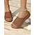 billiga Semester Sandaler-slip-on sandaler med vita blommor i spets – bekväma platta sandaler med bågade kanter för sommar-, strand- och fritidskläder