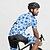 preiswerte Herrenbekleidungs-Sets-Herren Radtrikot mit Radhose fahrradbekleidung Kurzarm MTB Mountain Rennrad Königsblau Blau Dunkelblau Blumen Pflanzen Fahhrad Spandex Sport Blumen Pflanzen Bekleidung