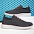 levne Pohodlné tenisky-pánské námořnické modré úpletové tenisky se šněrovacím designem a polstrovanou podrážkou pro pohodlné každodenní nošení