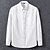 baratos Camisas de botões masculinas-Homens Camisa Social Saia camisa de botão Côr Sólida Casamento Festa Preto Branco Azul Céu Cinzento Escuro Manga Longa Lapela Primavera Outono Roupa Bolsos