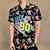 preiswerte Oberteile-Retro Vintage 1980er Hemd Aloha-Hemd Disco Geometrisch Herren Urlaub Party Pride Parade Erwachsene Hemd