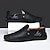 billiga Slip-ons och loafers till herrar-vita slip-on sneakers i konstläder för män med dragkedja och slitstarka gummisulor – avslappnade vardagsskor för bekväm användning