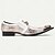 cheap Premium Leather Loafers-Men's Premium Cowhide Leather Loafers with Gold Tip Sequined Floral Design and Crystal Buckle Detail–Luxury Slip-On Shoes for Special Occasions and Evening Wear