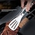 abordables Cocina de campamento-Pinzas para barbacoa de acero inoxidable de alta resistencia: pinzas duraderas para asar al aire libre para asar cortes grandes de carne