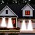 baratos Luzes de rua-1pc ao ar livre solar parede lâmpada beirados lâmpada ip44 à prova dwaterproof água sulco lâmpada cerca escada pátio jardim varanda iluminação