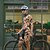 billiga Klädsatser för män-Herr Cykeltröja med shorts Kortärmad Bergscykling Vägcykling Gul Brun Khaki grön Hund Cykel Elastan sporter Hund Kläder
