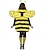 abordables Disfraz de Animal-Traje de cosplay Disfraces divertidos Mariquita Abeja Cosplay Niños Adulto Mujer Chica Carnaval Mascarada Mardi Gras Fiesta Víspera de Todos los Santos Rendimiento Disfrazarse