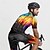 abordables Ensembles de vêtements pour hommes-Homme Maillot et Cuissard Velo Cyclisme Manche Courte VTT Vélo tout terrain Vélo Route Noir Jaune Rose Claire Dégradé Vélo Spandex Des sports Dégradé Vêtement Tenue