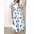 abordables Vestidos-Retro Antiguo 1950s Mediodía Vestidos Vestido ajustado Vestido acampanado Manga Farol Floral Corte A Escote en Pico Disfraz Mujer Mascarada Boda Vacaciones Fiesta de Té Adulto Vestido
