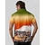 cheap Tops-Men&#039;s Golf Polo Shirt Orange Short Sleeve Top Golf Attire Clothes Outfits Wear Apparel