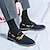 billiga Halvformell-blå loafers för män - mocka konstläder med tofsdetaljer, snygga och bekväma slip-on skor för män, perfekta för vardag, kontor och vardag.
