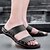 preiswerte Kleidungs-Sandalen-&quot;Schwarz-gelbe Slide-Sandalen für Herren mit breiten Riemen, lässiger Stil für Outdoor und Strand